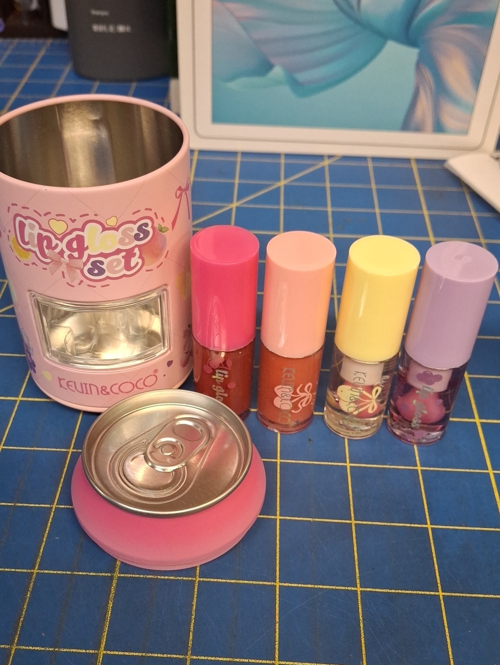 Kevin & Coco Lip Oil Set of 4 in Can 4 Glosses New